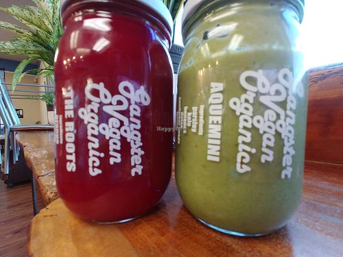 Juice & smoothie and you keep the jar! at Gangster Vegan in Norristown