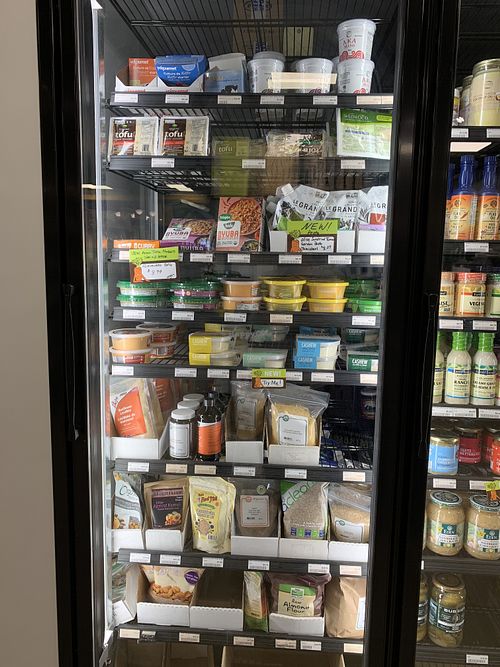 Vegan proteins at Homesteader Health Foods in Fort St John