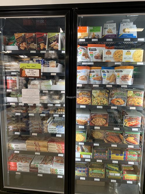 Veg and vegan frozen at Homesteader Health Foods in Fort St John