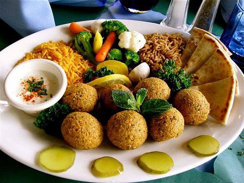 vegan falafel at Shawarma King in Montichiari