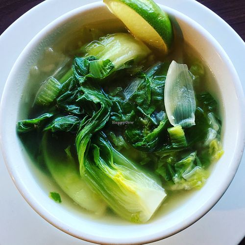 Bok Choy Soup at Un Solo Sol in Los Angeles