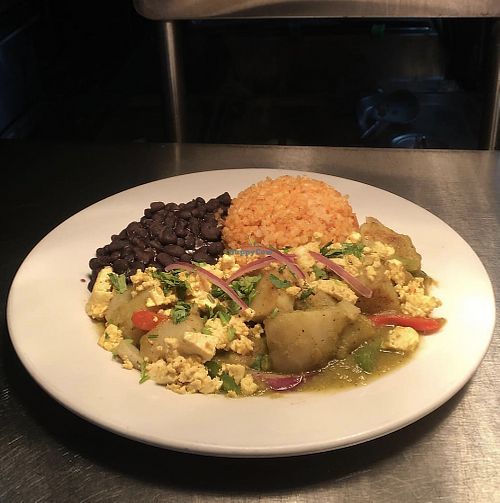 Anti-Chilaquiles with tofu!  at Un Solo Sol in Los Angeles