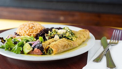 Green Enchiladas  at Un Solo Sol in Los Angeles