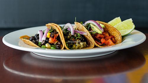 Veggie Mix, Nopalitos Mix, and Al Pastor Tacos  at Un Solo Sol in Los Angeles