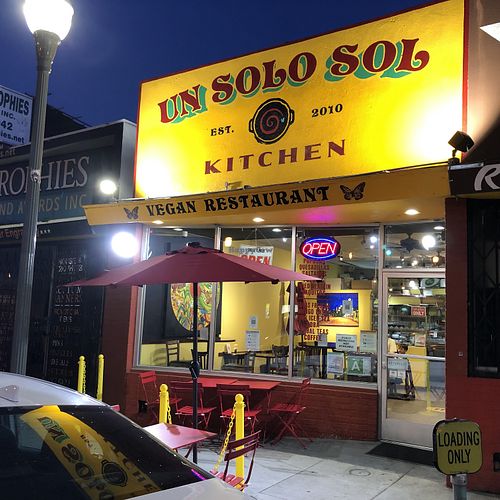 Store Front at night!  at Un Solo Sol in Los Angeles