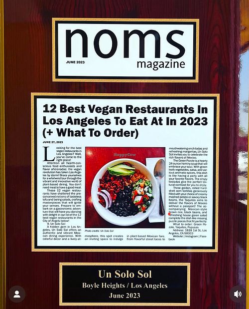 Thank you, Noms!  at Un Solo Sol in Los Angeles