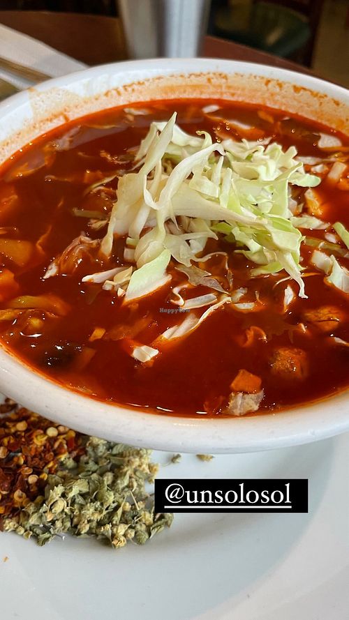 Red Pozole  at Un Solo Sol in Los Angeles