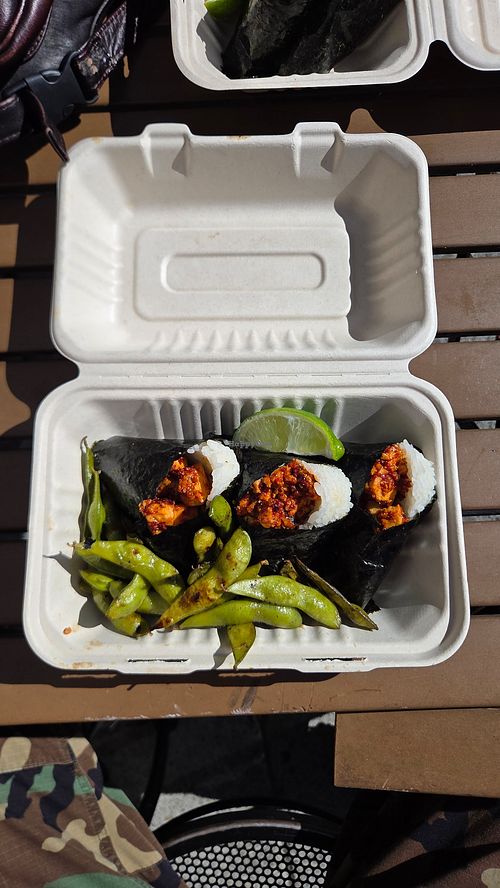 Spicy Tofu w/ Edamame at Oori Foods in Albany