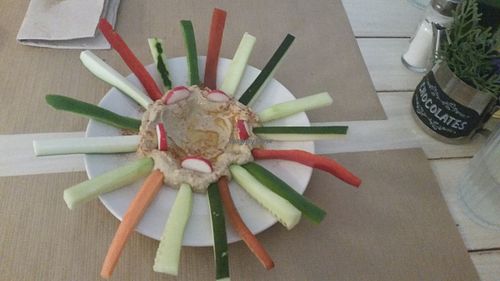 Humus  at Punto Vegano in Madrid