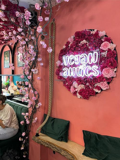 Pose here for your Instagram selfie at Vegan Antics in Gravesend