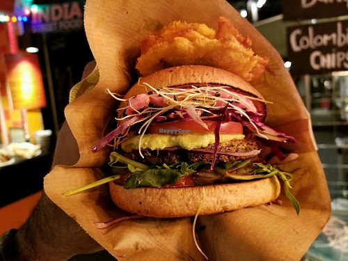 Quinoa Burger at Latienda in Copenhagen