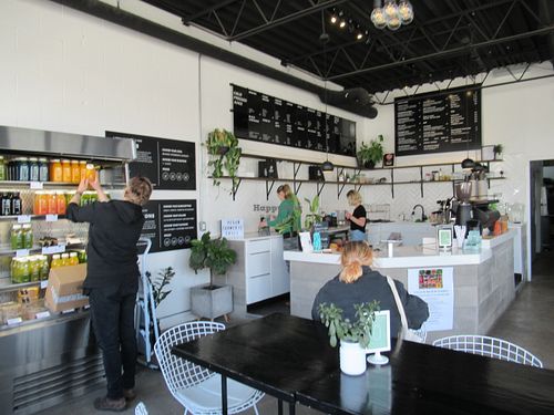 interior at Thrive Juice Co in Saskatoon