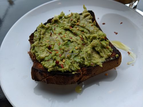 avocado toast at Thrive Juice Co in Saskatoon
