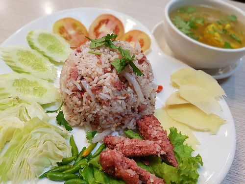 Khao pad naem at Talalask - Rama 2 in Bangkok