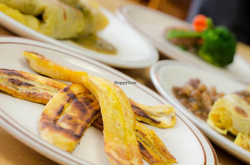 Grilled plantain at Flavours of the Caribbean in Ottawa