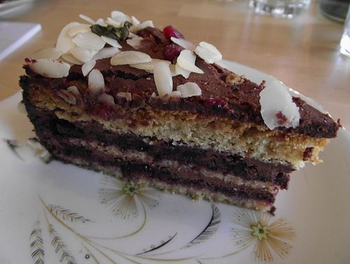 Blueberry cake at Sunmoon - Shandor Petiofi in Sofia