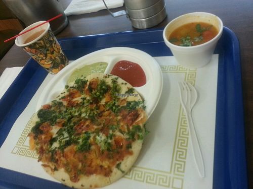 tomato pea pancake at Rani's Kitchen in Diamond Bar