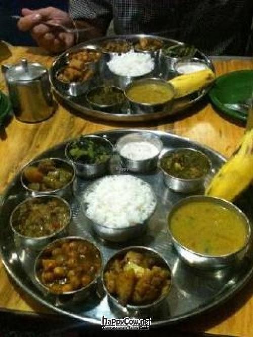 Order the big set meal, if you finish all this you can get a refill on rice and curry too! Only about Â£1.50 best meal in town at Shree Lal in Kathmandu