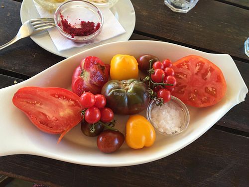 antigue tomatoes at La Huella in Jose Ignacio