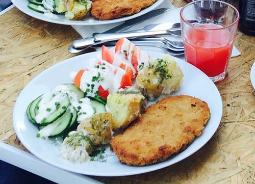 Traditional polish home meal at Lokal Vegan Bistro in Warsaw