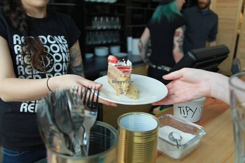 Dessert at Lokal Vegan Bistro in Warsaw