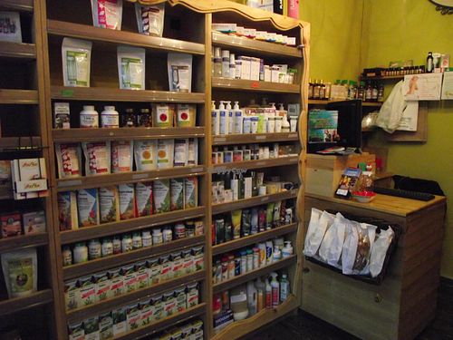 Inside the shop at Zelen Bio - Ivan Shishman in Sofia