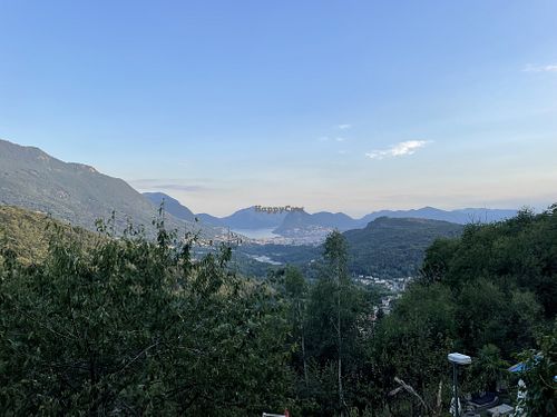 the view! at Locanda del Giglio in Roveredo Capriasca