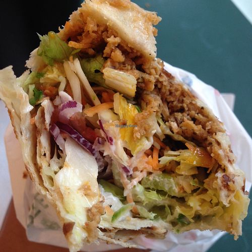 Kebab wrap at Greenway in Brussels