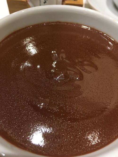 Shining hot chocolate  at Ciacco Gelato Senz'altro in Milan