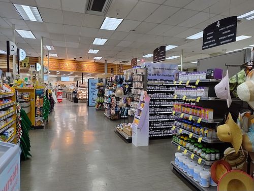 Inside shop at Ukiah Natural Foods in Ukiah