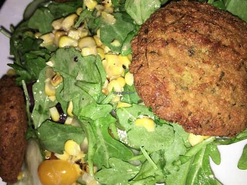 Veganized summer salad with falafel at Meridian Pint in Washington