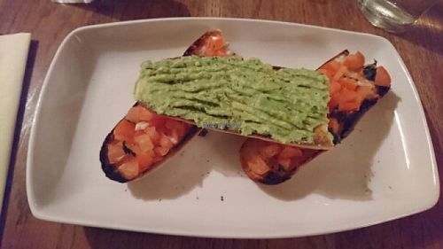 vegan bruchetta  at The Burnt Gate at Anslow in Anslow