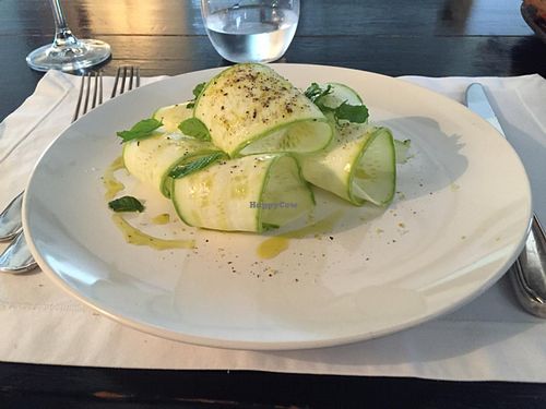Half a zucchini salad at Garzon Restaurant in Garzon