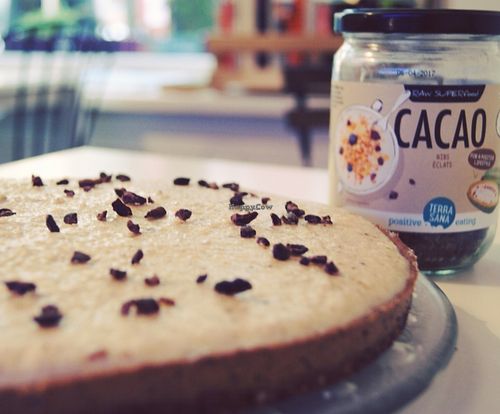 Raw Cake with Hemp and CacaoAvoBa cream  at Velicious in Berlin