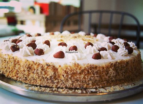 Hazelnut Cake with Yogurtcream at Velicious in Berlin