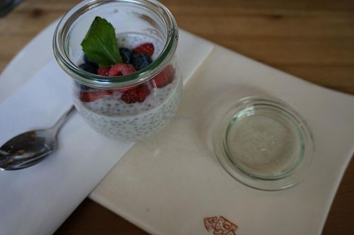 Chia Pudding at Le Pain Quotidien - Bretagne in Paris