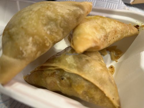 Samosas   at Prashad in Bradford