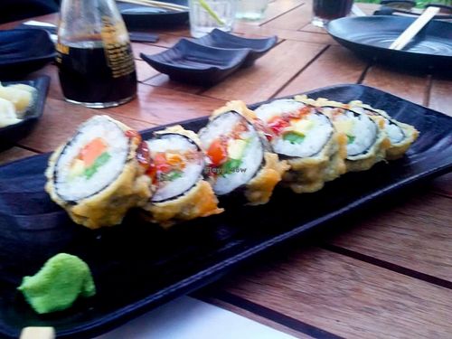 Vegan California-Sweet Potato Roll at Kampai Sarona in Tel Aviv