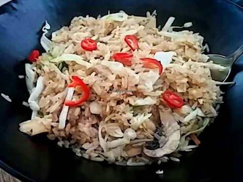 Vegan Shanghai Fried Rice at Kampai Sarona in Tel Aviv
