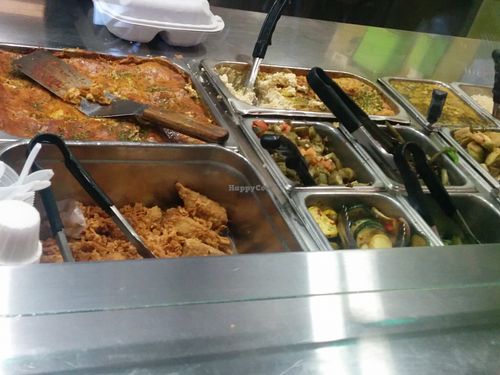 Buffet Sides, including very creamy mac & cheese at NuVegan in College Park