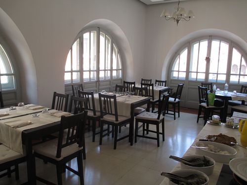 dining room on the right side of the restaurant at Terazza Einaudi in Ravenna