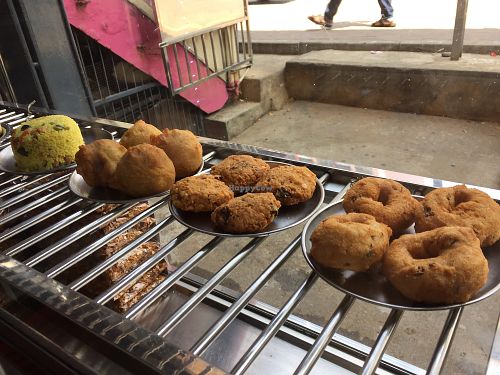 Pastries in the window at Indo Ceylon Cafe - Dosa King in Colombo