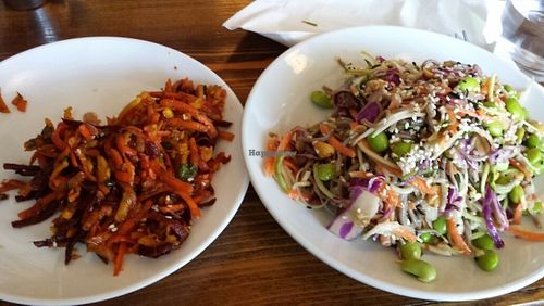Root salad and Asian noodle salad  at Fruits & Roots in Stuart