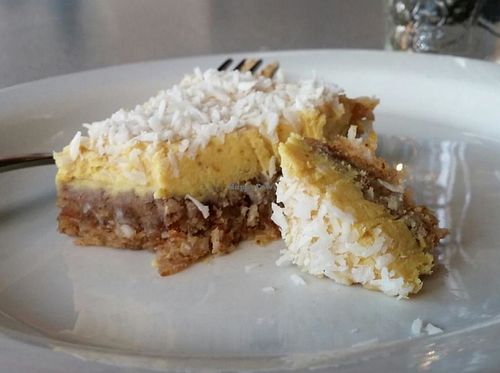 Raw lemon bar. Yum! at Eternal Abundance in Vancouver