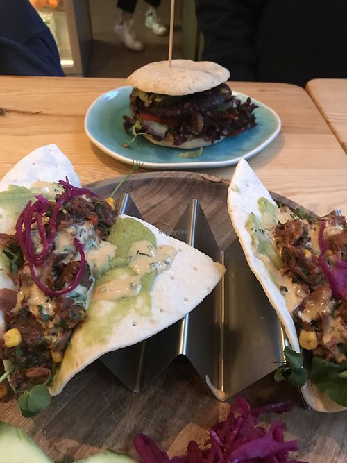 Tacos and burger at Bindicafe in Amersfoort