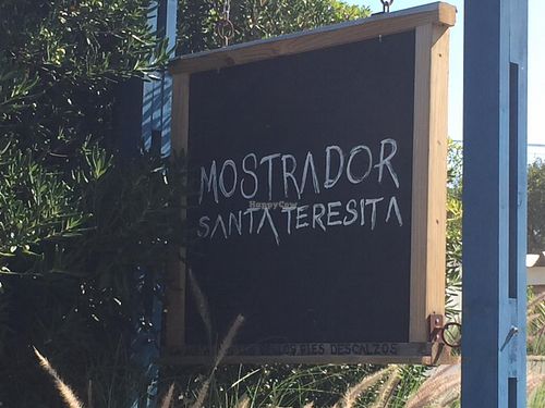 Sign at Mostrador Santa Teresita in Jose Ignacio