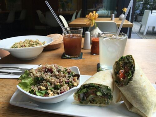 Wrap falafel humus at Nanoosh in Berlin