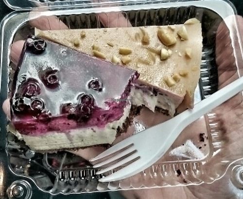 Forest berries and PB cheesecakes at Sweet Secret of Raw in Prague