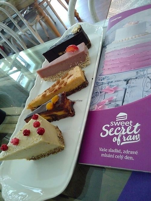 Tasting plate of the day at Sweet Secret of Raw in Prague