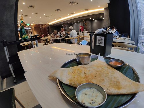 Masala thosai at Annalakshmi Restaurant in Central Singapore